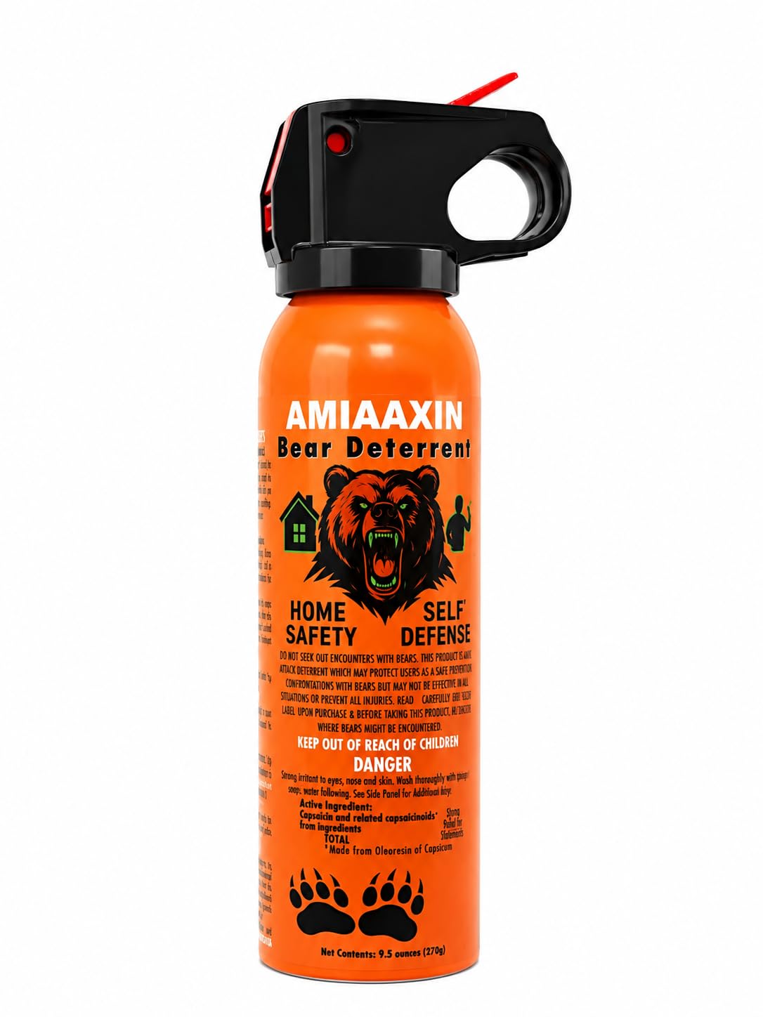 Amazon | 大容量熊撃退スプレー熊スプレー 270ml 最大9m対応 熊撃退