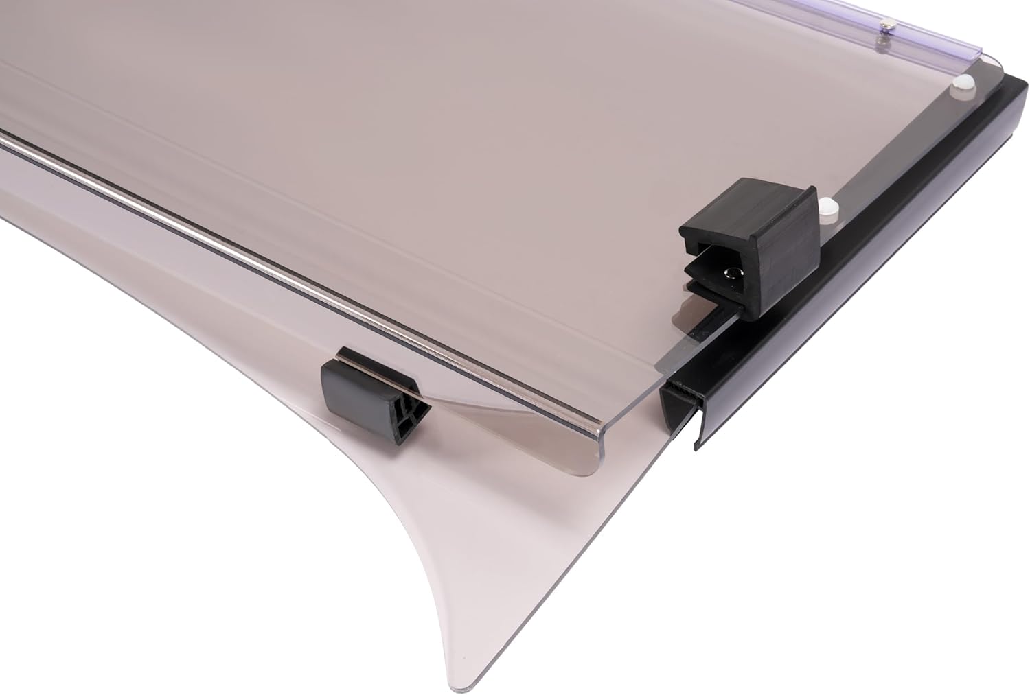 WUTIST Smoke Front Windshield Compatible with 1996-Up Columbia Par Car Fold Down Golf Cart Folding Windscreen PC Plastic