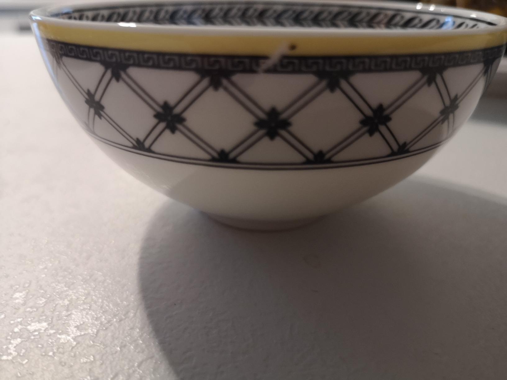Villeroy & Boch Audun Ferme Schüssel Rund, 1,25 L – Premium Porzellan, Spülmaschinenfest (weiß/grau)