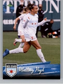 2021 Parkside NWSL Volume 2 Series 1 Variation #180B Mallory Pugh SP Short Print Chicago Red Stars Action Official Nationa...
