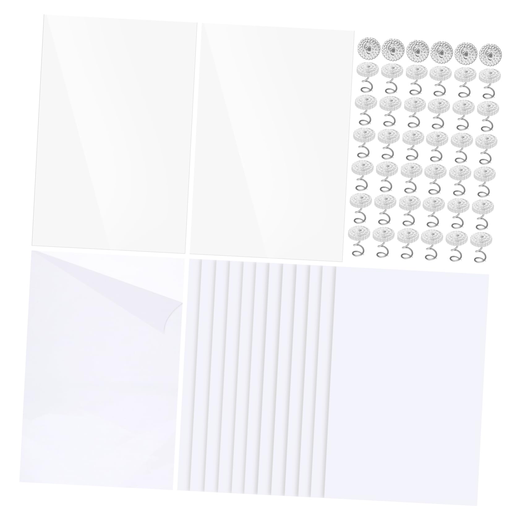 Happyyami 15 Stück Transparenter PVC Kratzschutz für Sofas mit 80 Nägeln 30x45cm Schützt Möbel vor Kratzern und Bewahrt das Originalbild