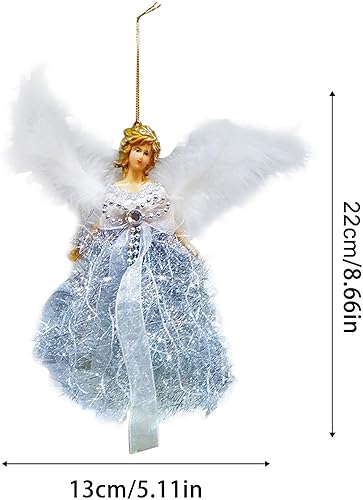 Miniatura 4 de Adorno para árbol de Navidad, adorno para árbol de Navidad, muñeco colgante de árbol de Navidad, mini ángel para árbol de Navidad, adornos colgantes