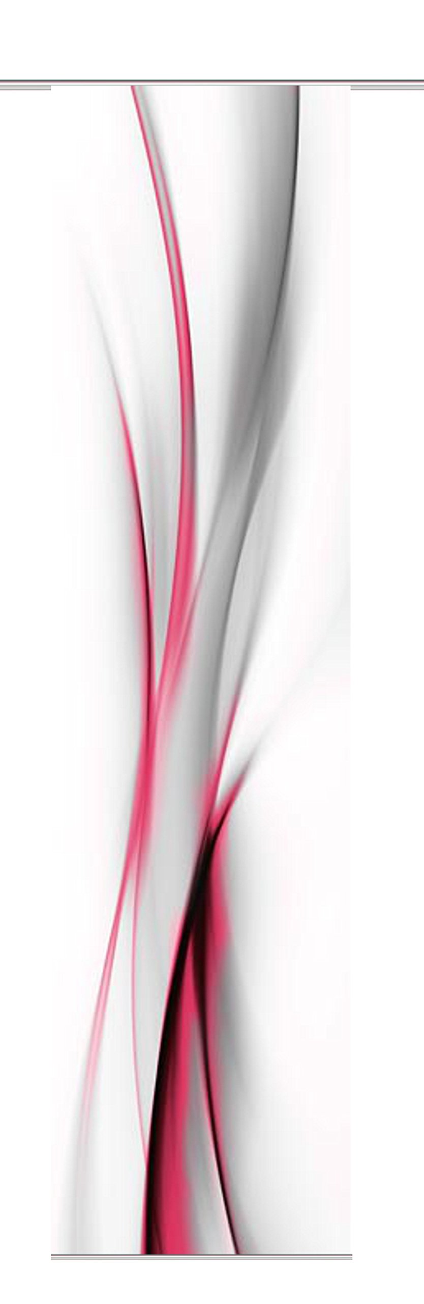 Home Fashion Rideau Coulissant Rouge 245 x 60 cm