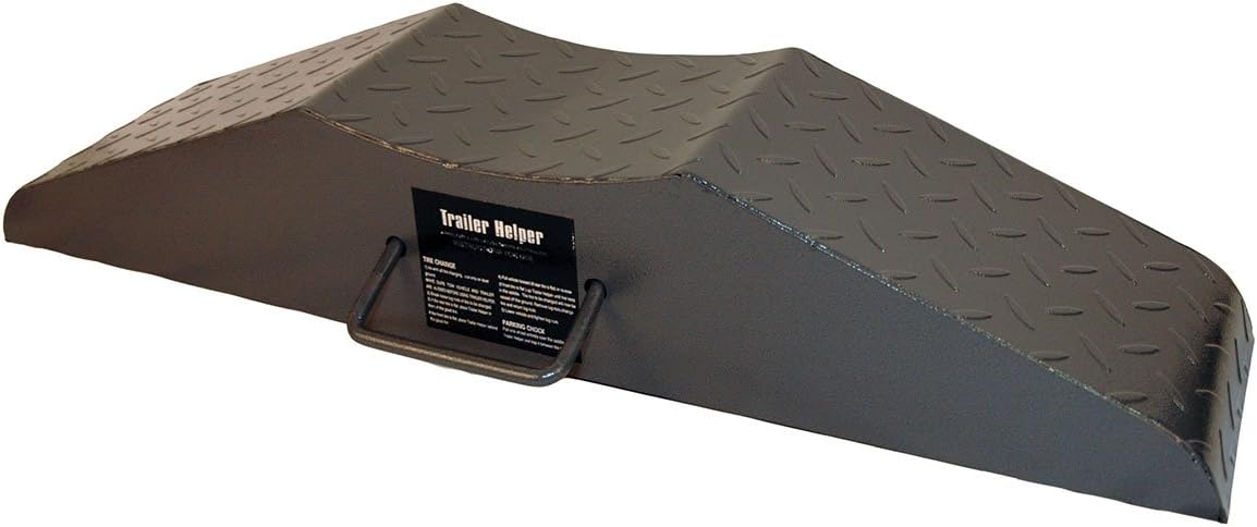 Trailer Helper Steel Trailer Jack - Flat Tire Ramp - Dimensions 32 inches x 7.25 inches x 6 inches - Weight 18 Pounds