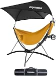 Anymaka Installation rapide 3 Support de hamac en alliage d'aluminium portable réglable pour l'extérieur avec le mode chaise & Mode Lounge jusqu'à 105'' - 550 LBS Capacité - Compact & portatif & Stable sur n'importe quel terrain