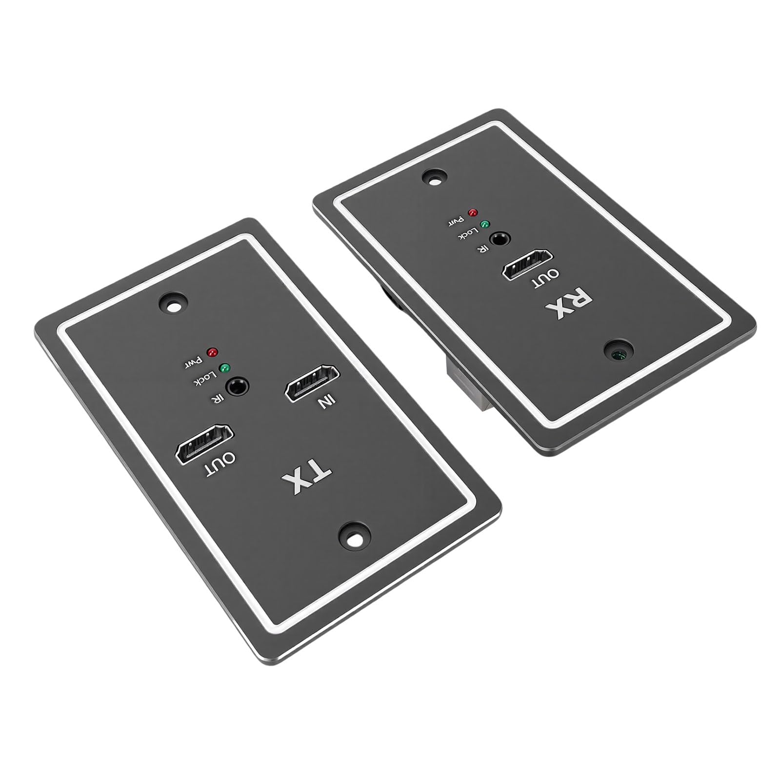GOWENIC 2 Pièces Extendeur sur Cat6 Plaque Murale pour Cinéma Maison