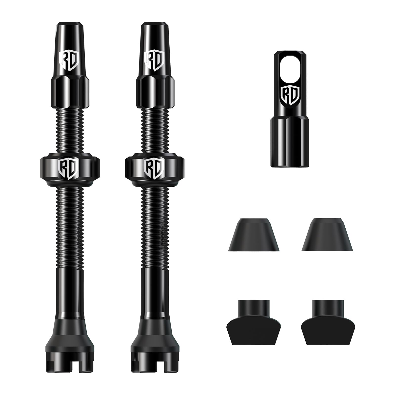 RACEDUEL Tubeless Valve Stems Presta Valves Stem Aluminum 44MM/60MM/80MM