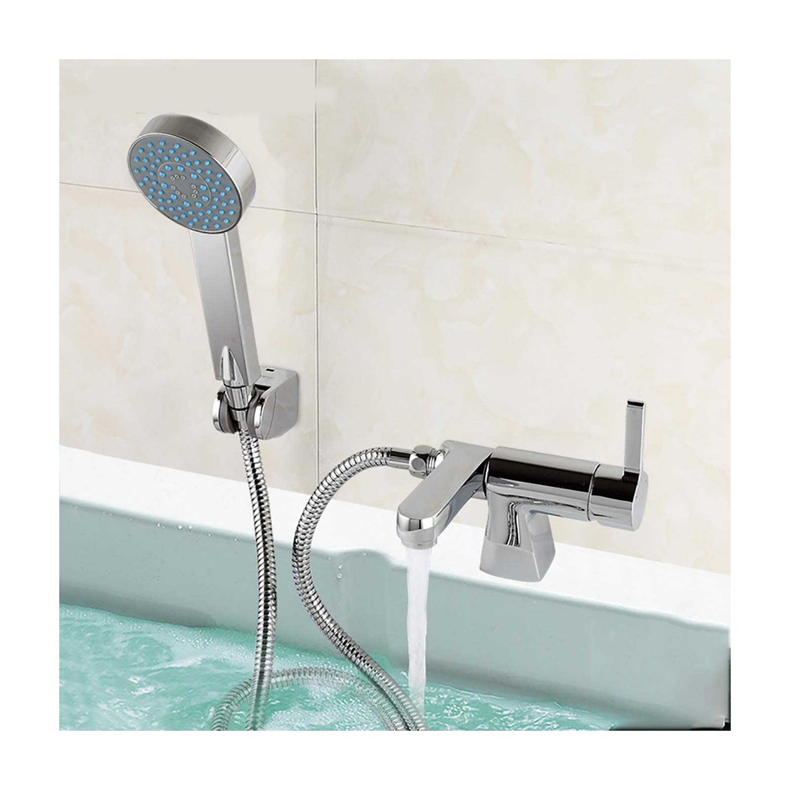 Robinet de baignoire en laiton chromé au design moderne et durable