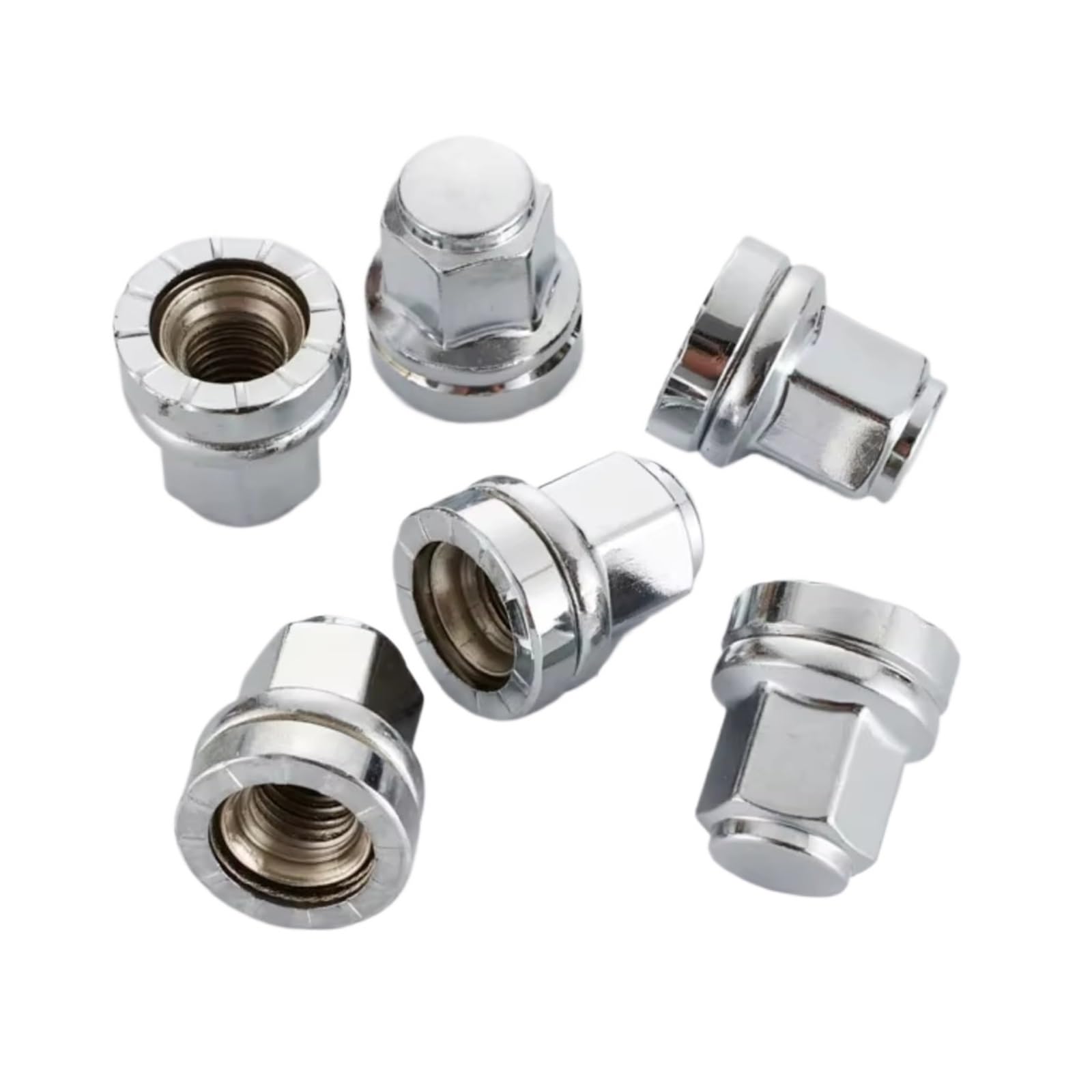 Tuercas planas para ruedas de coche M14x1.5 tornillos para buje hexagonal 21 mm 6