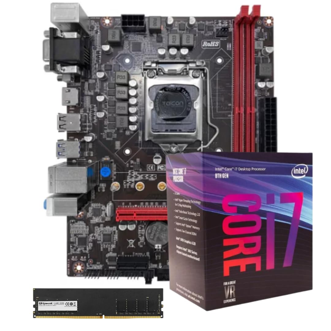 Kit Upgrade Intel Proc. I7 8700 8ª Geração Memória 16gb Ddr4
