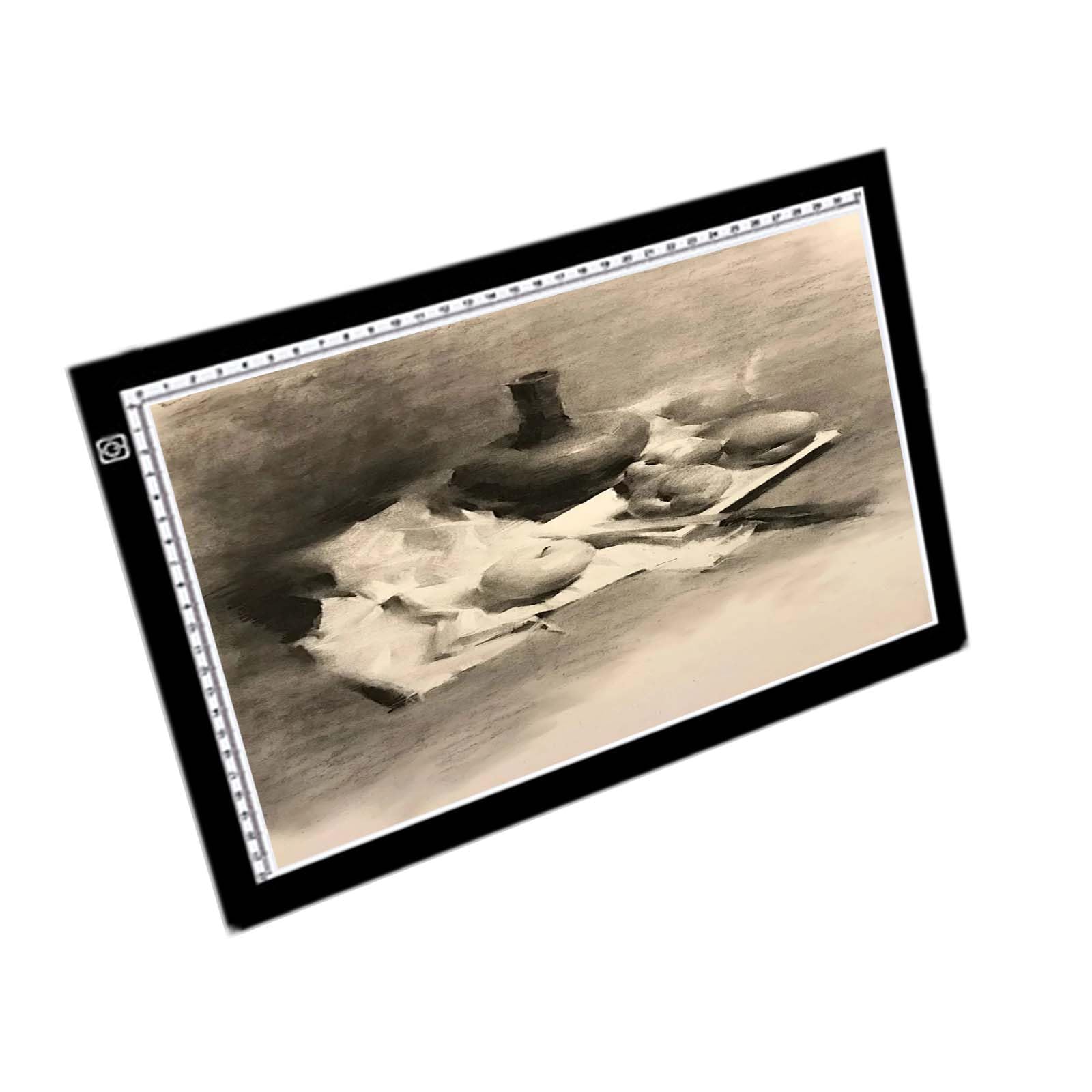 Ultra-mince A3/A4 Tablette de Dessin À Led, Tablette Lumineuse Dessin avec Câble Usb, Gradation Continue, Table Lumineuse Planche Dessin pour Peinture Diamant, Traçage, Dessin, Croquis, Etc