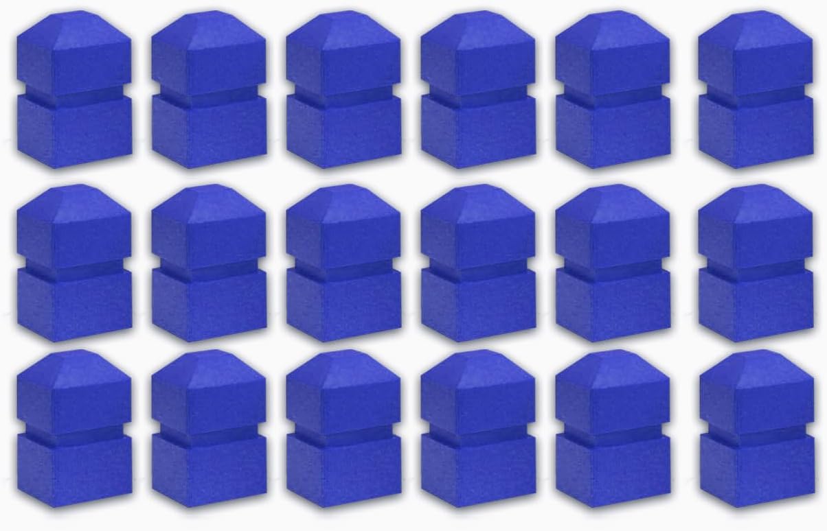 GTM140018 Recycled Plastic Beveled Tee Markers, Set of 18