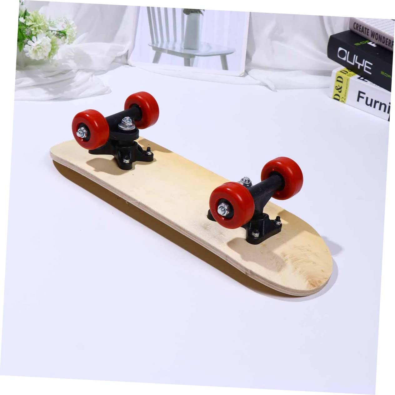 HONMEET Skateboard DIY Kit for Kids Blank Skateboard -Painted Surface (43cm Unique Artistic) Random Color