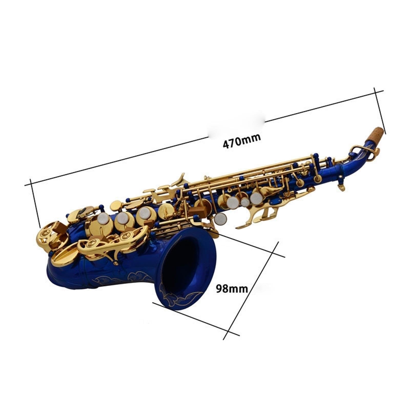 Saksofon Instrumenty Muzyczne Saksofon Z Zakrzywioną Rurą Z Płaską Górą