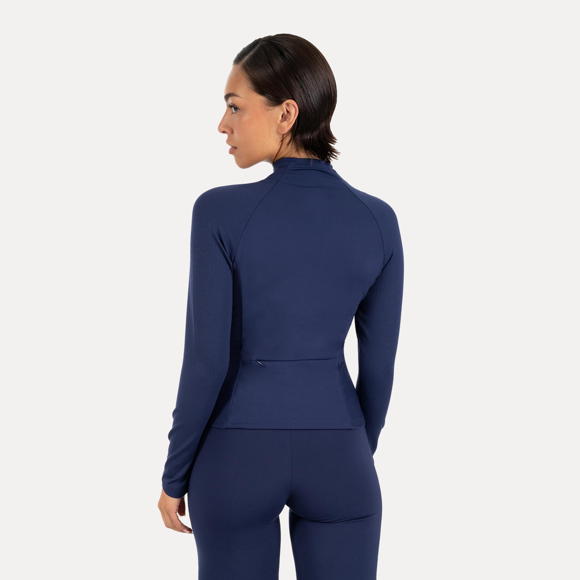 SMILODOX Trainigsjacke Damen Solvea, Sportsjacke Shaped Fit mit Reißverschluss & Stehkragen, Laufjacke, elastisches Performance Material, geeignet für Fitness, Gym, Yoga & Freizeit