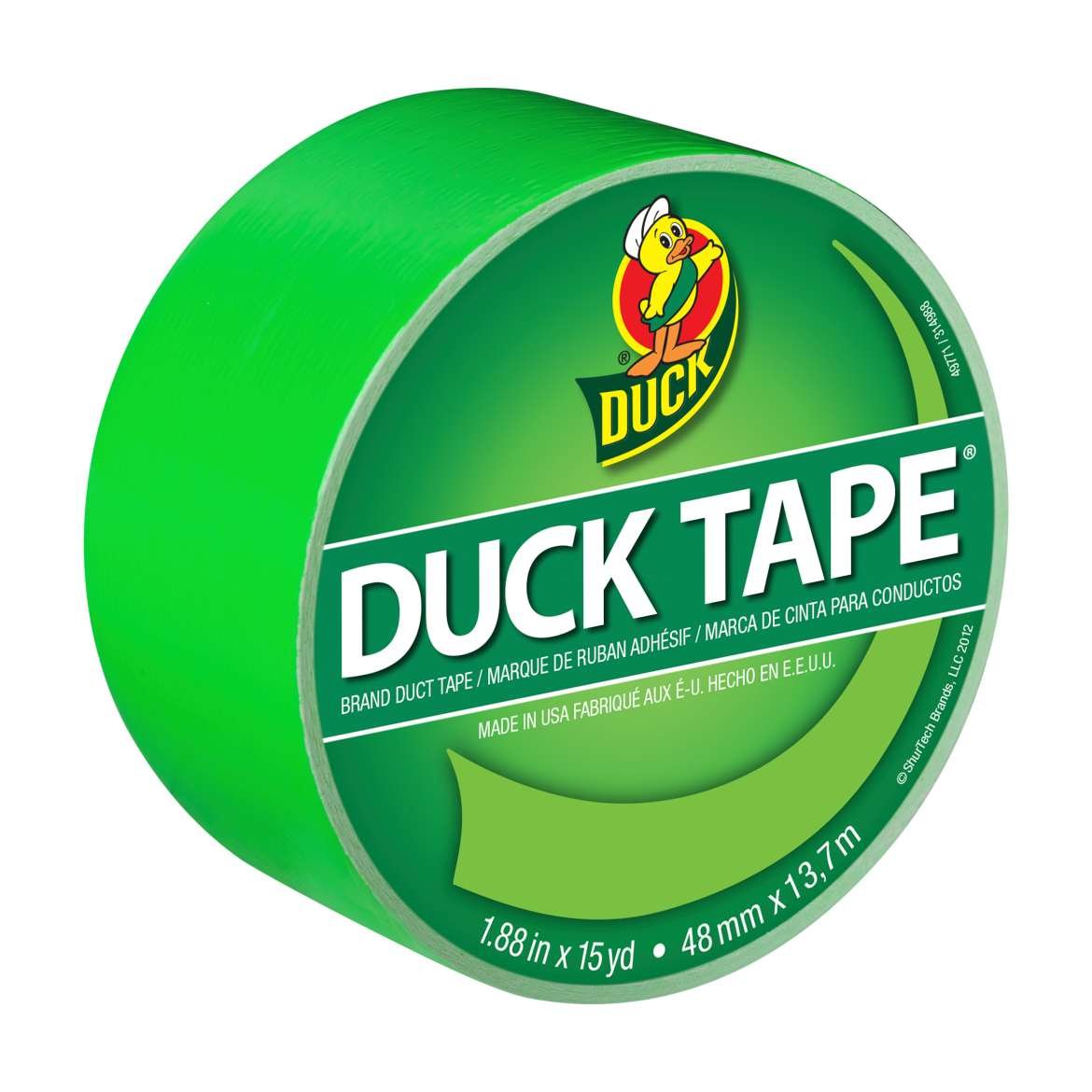 Shurtech Brands 1265018 15 Yard Neon Green Duck Tape