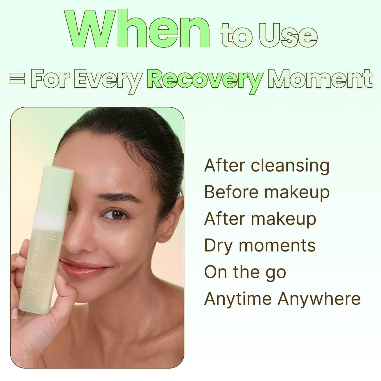 Recovery Mist Cream, Propolis 20,000 ppm, Panthenol 3%, Lightweight Hydrating Face Moisturizer, Soothing & Radiant Skin, Korean Skin Care (2.70 fl oz) - Image 7