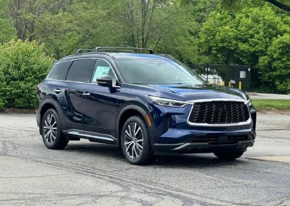 Roof Rack Cross Bars Fit for Infiniti QX60 L51 2022-2025 Aluminum Crossbars Cargo Luggage Carrier 2PCS Black