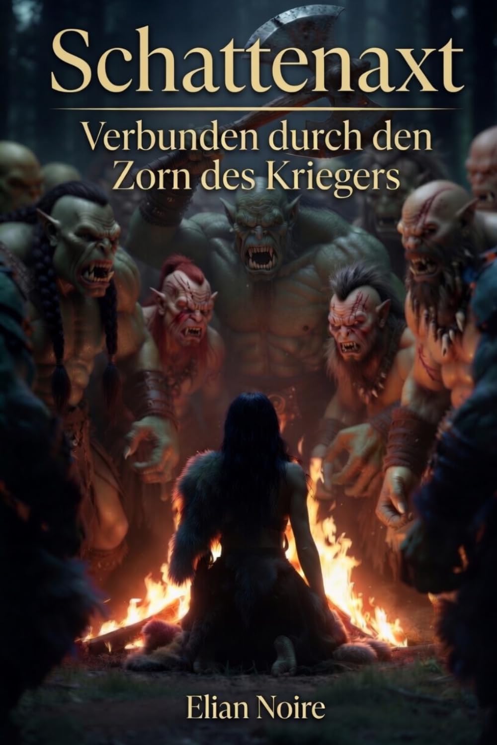 Schattenaxt – Verbunden durch den Zorn des Kriegers | Ork Erotik | Monster Erotik | Dark Fantasy Erotik (Grüne Bestien – Ungezähmte Ork-Lust)