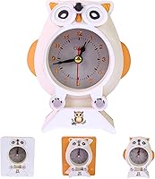 JimSeiSei Owl Clock 3D Calendar 2026 with Memo Pad & Tear-Away Artsy Pads - Creative Desk Planner, Timepiece Layout, New Year Gift