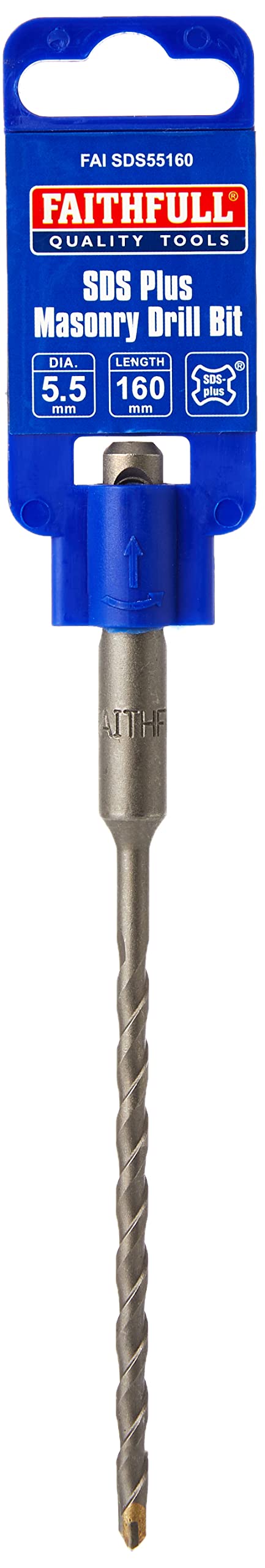 Faithfull Multi-Coloured Sds Drill 5.5Mm X 100Wl X 160Mm