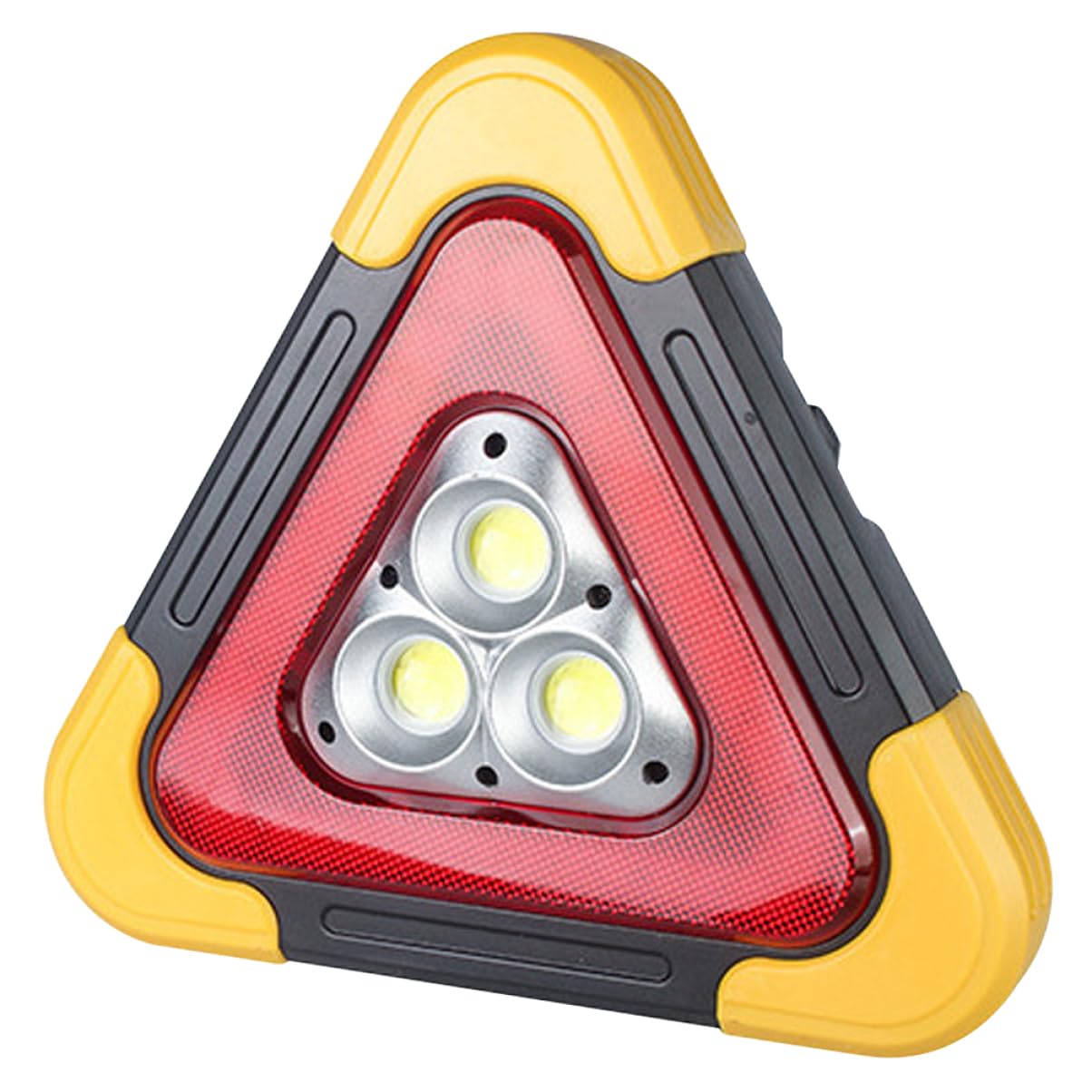 Hemobllo Triángulo de Emergencia Luces LED para Vehículos de Trabajo y Tractores, Diseño Triangular Estable y Multifuncional para Construcción Vial al Aire Libre
