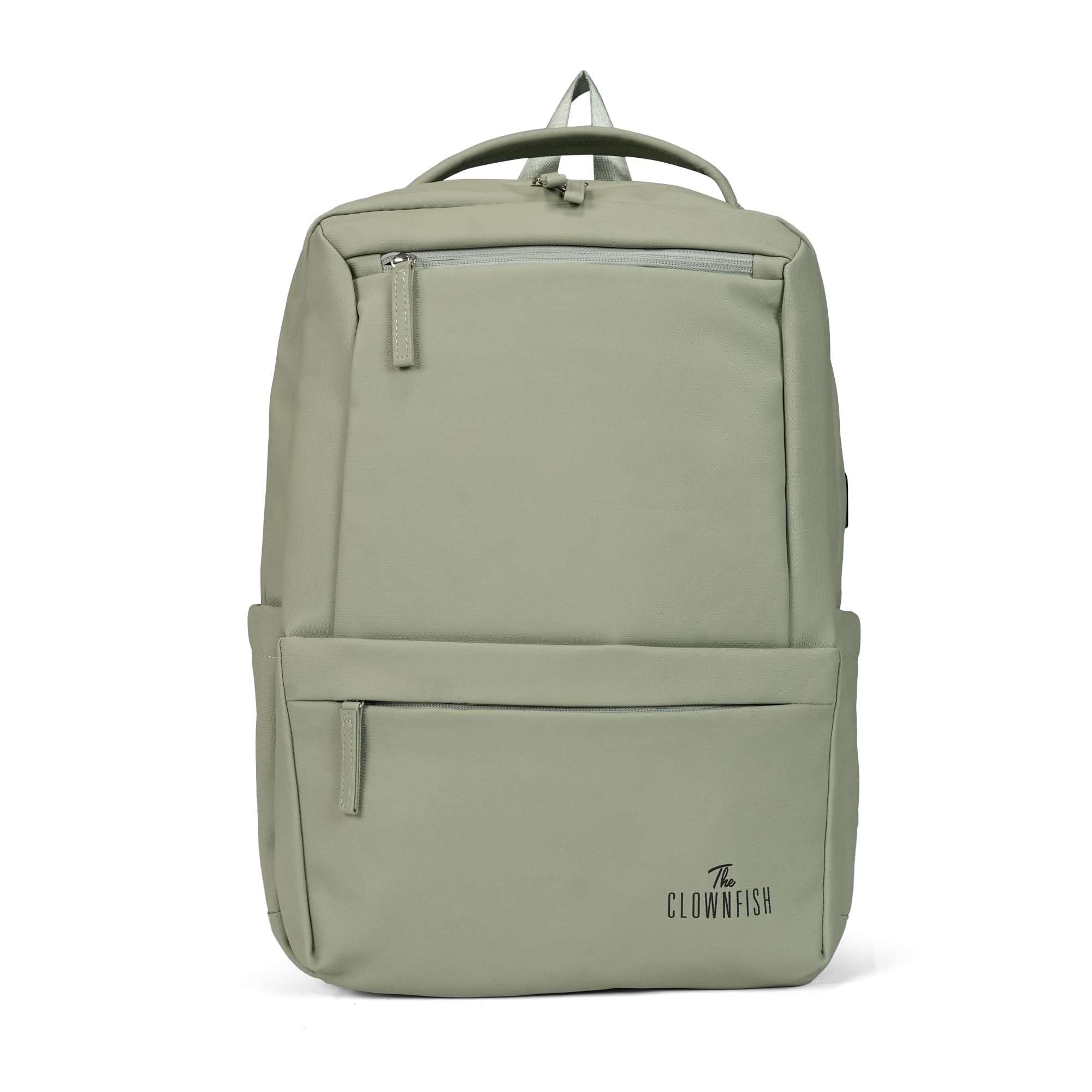 the clownfish Urban Outfitter Travel Laptop Backpack for Men and Women | Built-in USB Charging Port | Fits 15.6 inch Laptop | Suitable For Travel, Work & College | Green Colour-picture-9