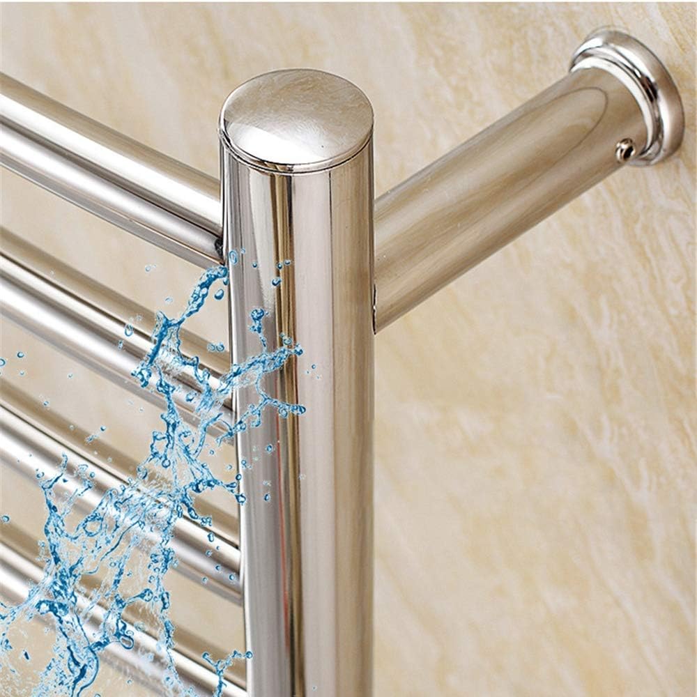 Towel Warmer/Electric Heated Towel Rack, 304 Stainless Steel Heated Towel Radiator Wall-Mounted Electric Towel Warmer with 10 Bars, for Bathroom (One Color Hard Wire)