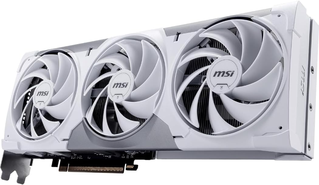 msi GeForce RTX 5070 Ti Ventus 3X PZ OC Triple Fan Graphics Card, 16GB GDDR7, 1406 AI Tops, DLSS 4, AI Content Creation, Local LLM Inference, PCIe 5.0, DP 2.1b x3, HDMI 2.1b, with GPU Holder