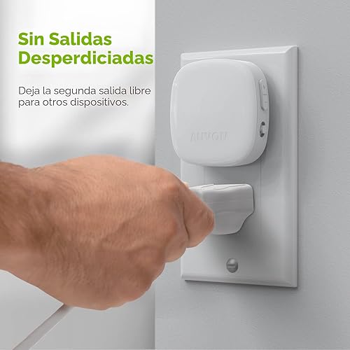 Miniatura 8 de AUVON - Luz nocturna LED enchufable con retroiluminación y sensor de movimiento y sensor de atardecer a amanecer, luz nocturna regulable de luz