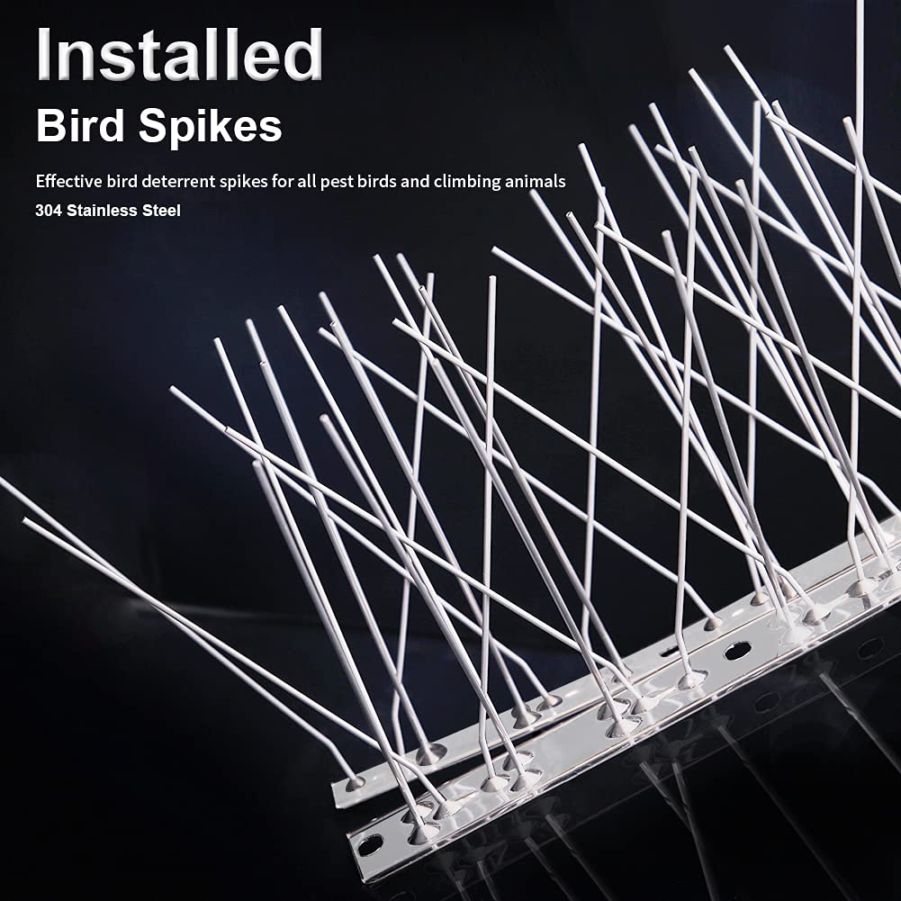 Buy REMIAWY Bird Spikes for Pigeons Small Birds Cat, Assembled 15 Feet