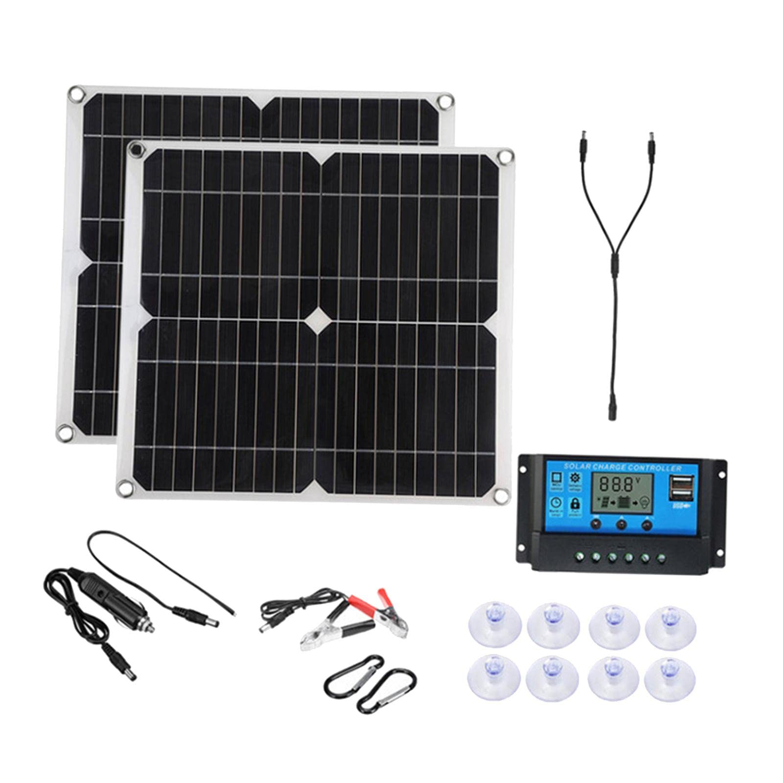 enakshi® 50 watt solar panel kit with usb port high efficiency home 30a controller|home & garden | home improvement | electrical & solar | alternative & solar energy | solar panels