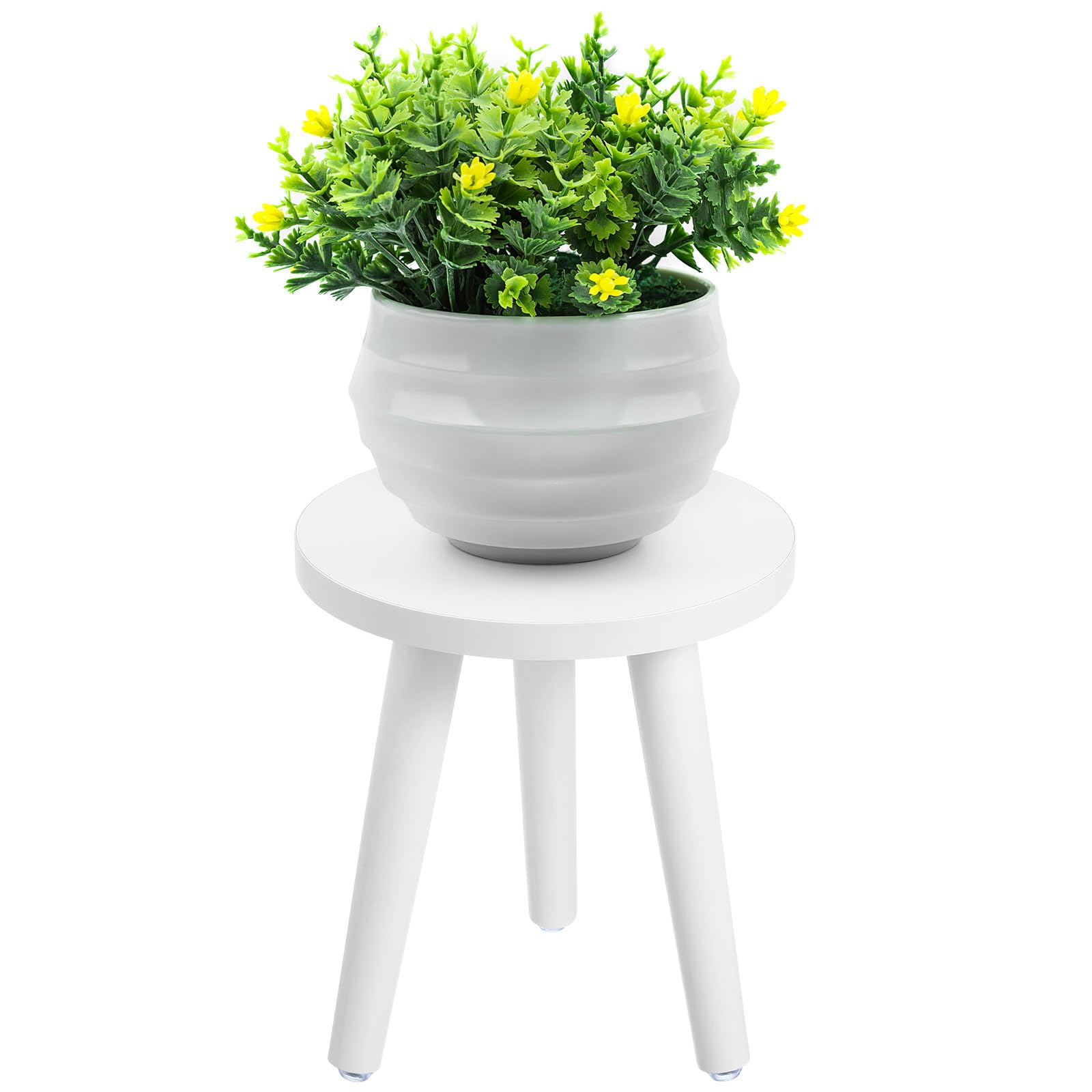 Support pot de fleur balcon en bois synthétique décoratif