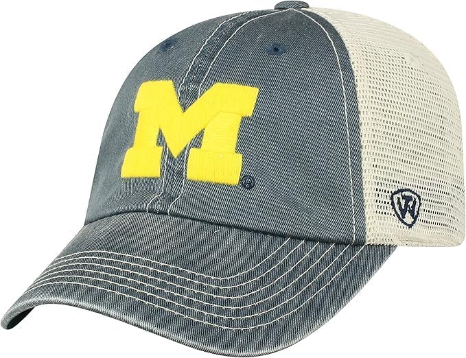 Pro Sport Collegiate Hats - Fitted Caps Adjustable Hats and Snapbacks Available, Michigan Vintage, One size