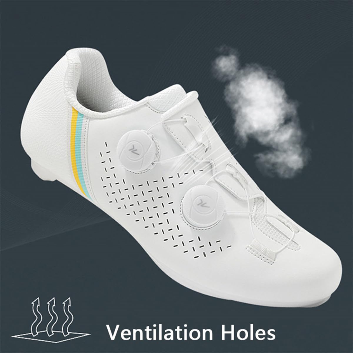 Zapatilla de Ciclismo MTB Hombre Mujer Zapatos Bicicleta Carretera Montaña Exterior Suela Goma Antideslizante Unisex 37-47 EU