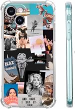 Cowboy Cowgirl Collage Case for iPhone 15,Western Country Art Pattern,Soft TPU Full Cover Case for iPhone 15