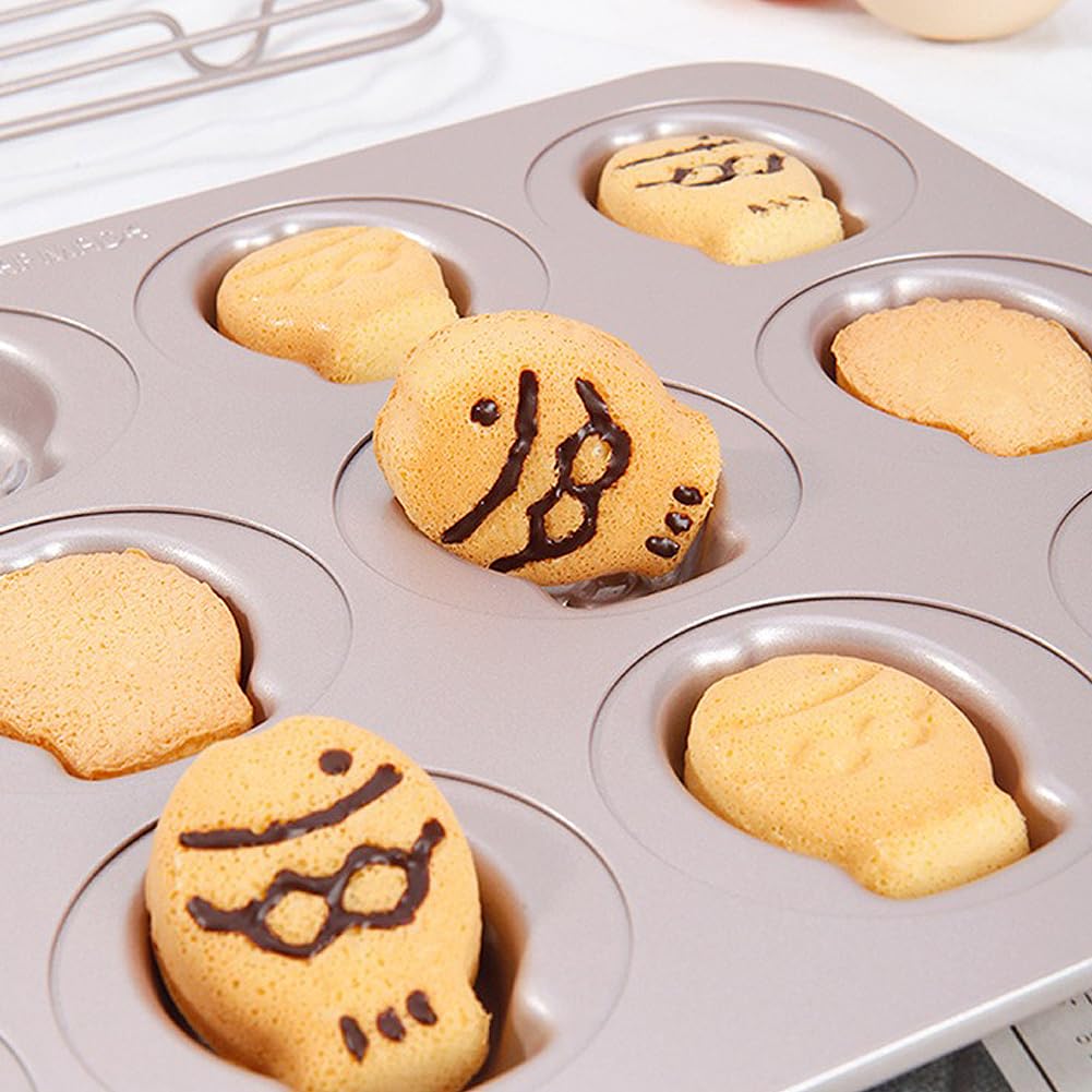 12 Tasses Antiadhésives En Forme De Poisson Muffin Moule À Cupcakes Mini Gâteau Taiyaki Fondant Topper Décoration Pain De Maïs Chat Chien Chiot Friandise Glaçon Chocolat Madeleine Biscuit Biscuit