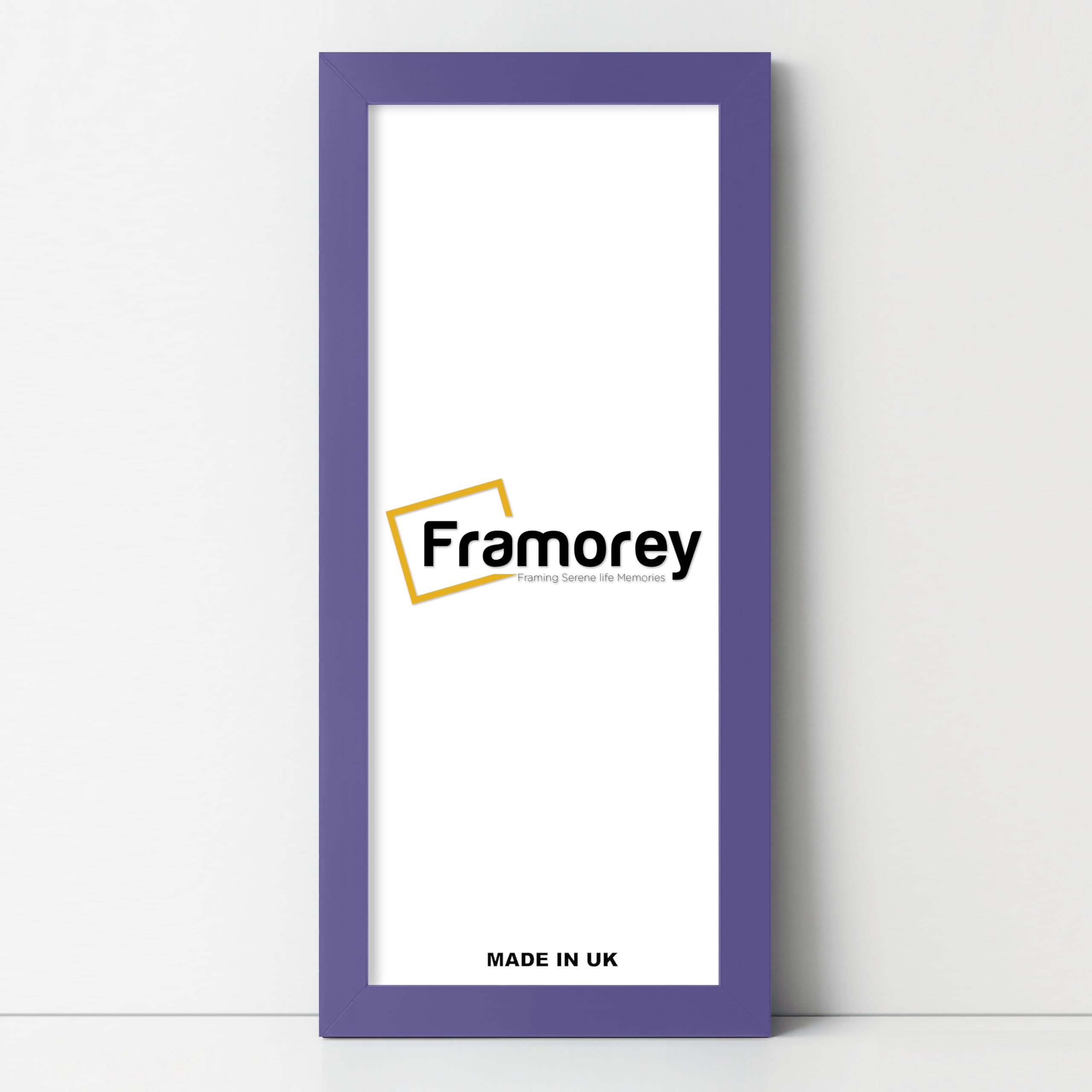 Framorey Modern Flat Purple Photo Frames, 16x8 Inch Size Picture Frame, Handmade Wooden Frames, Personalized Poster Frames, Certificate Frames