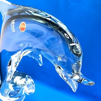 【美品】formia社ベネチアンガラスアート イルカ オブジェ イタリア製 5_000000000330.jpg?1681886107