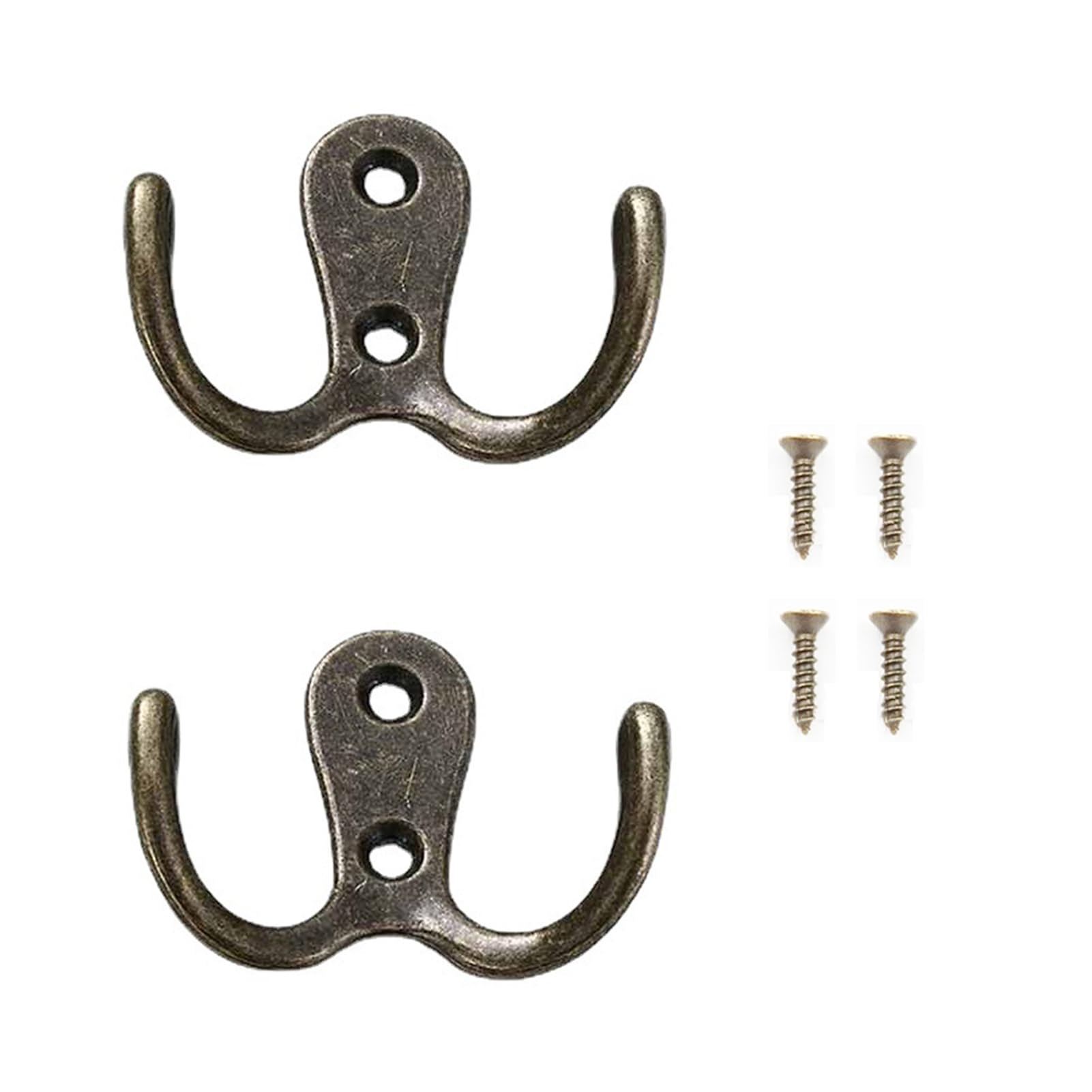 Kruodop Double Coat Hooks Wall Mounted Wall Hooks Adhesive Wall