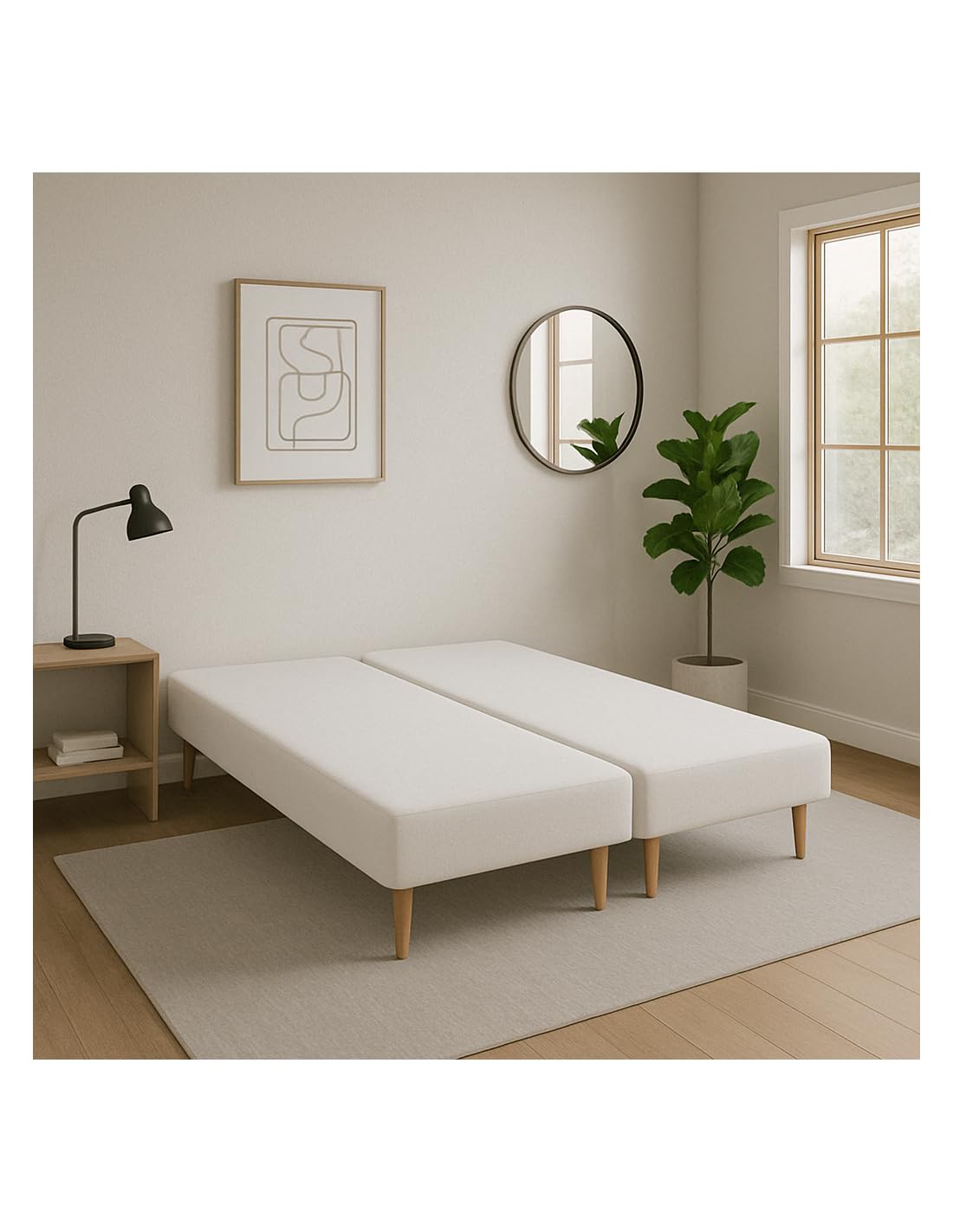 SOMMIER TAPISSIER BLANC 100x200x2 (200x200) | FABRICATION FRANÇA