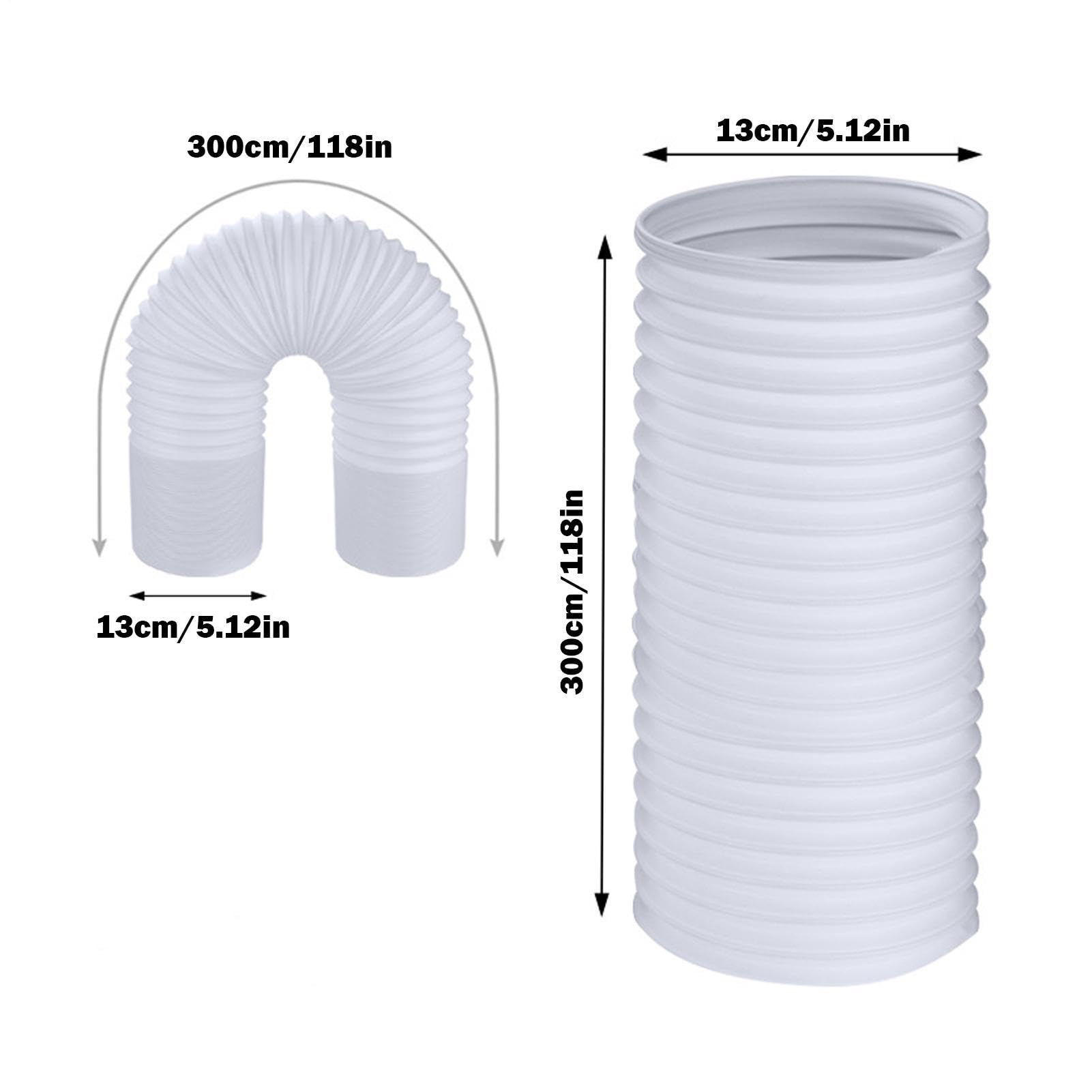 Tubo Climatizzatore, Tubo Di Scarico Aria Condizionata Mobile | Tubo Di Scarico Filettatura Antioraria, Diametro 15 Cm E 13 Cm, Per Impianti Di Climatizzazione, Asciugatrice,Cappa Aspirante
