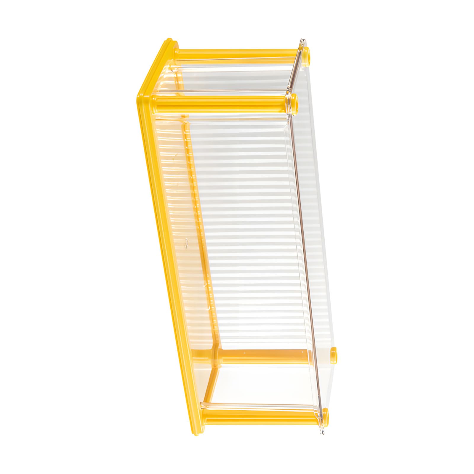 Hsioluted Clear Display Case for Action Figures with Cover Doll Security Case