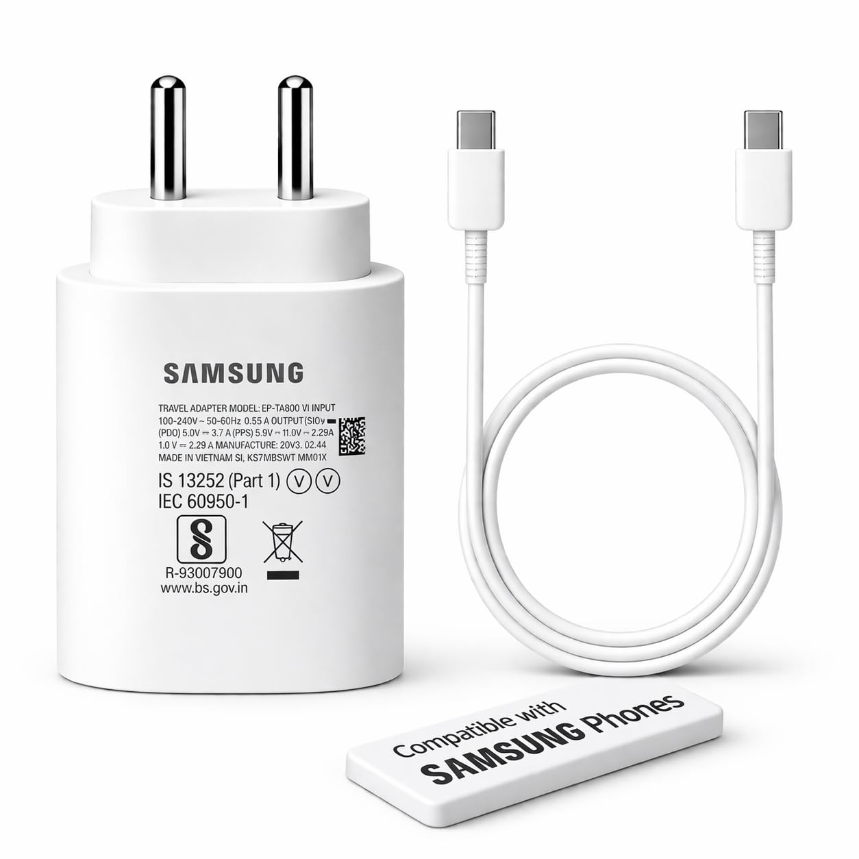 Motorola 68W TurboPower Type C Fast Charger Adapter with 1M Type C Cable Compatible with Motorola Edge 70/60 Pro/Ultra/Fusion/Stylus/G67 Power, G100/G96 5G/G57/G86/g85/Razr 50/G62, 68 W Charge, Black — Amazon image 7