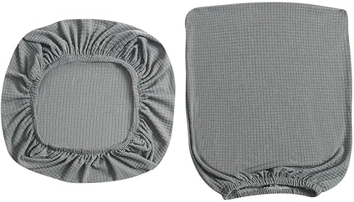 Miniatura 4 de Forcheer - Fundas elásticas para silla de oficina de Jacquard, resistentes al agua, 2 piezas para sillas de escritorio o de la computadora, color