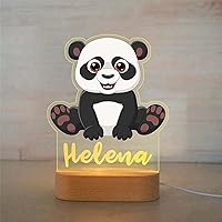 Vista 19 de Luz nocturna personalizada para niños, lámpara LED de elefante con nombre personalizado para decoración de guardería, dormitorio de niños, regalos