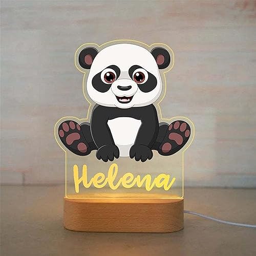 Miniatura 19 de Luz nocturna personalizada para niños, lámpara LED de elefante con nombre personalizado para decoración de guardería, dormitorio de niños, regalos