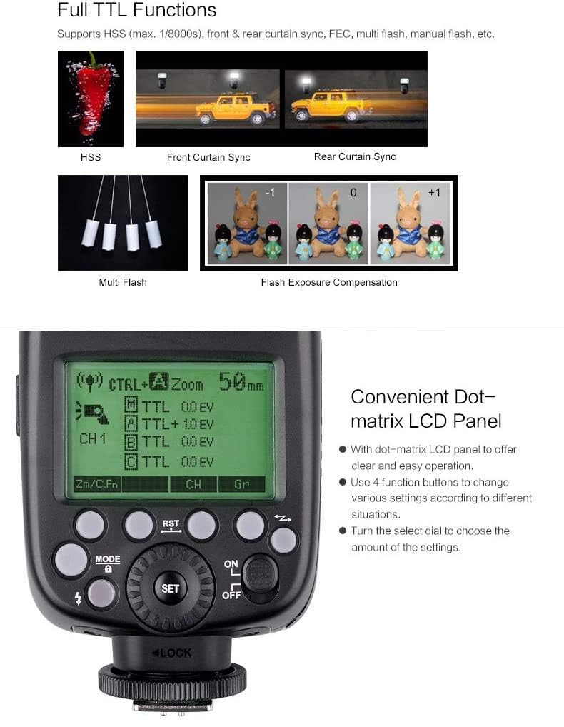 Godox TT685S TTL Camera Flash High Speed 1/8000s GN60 Compatible for Sony DSLR Cameras