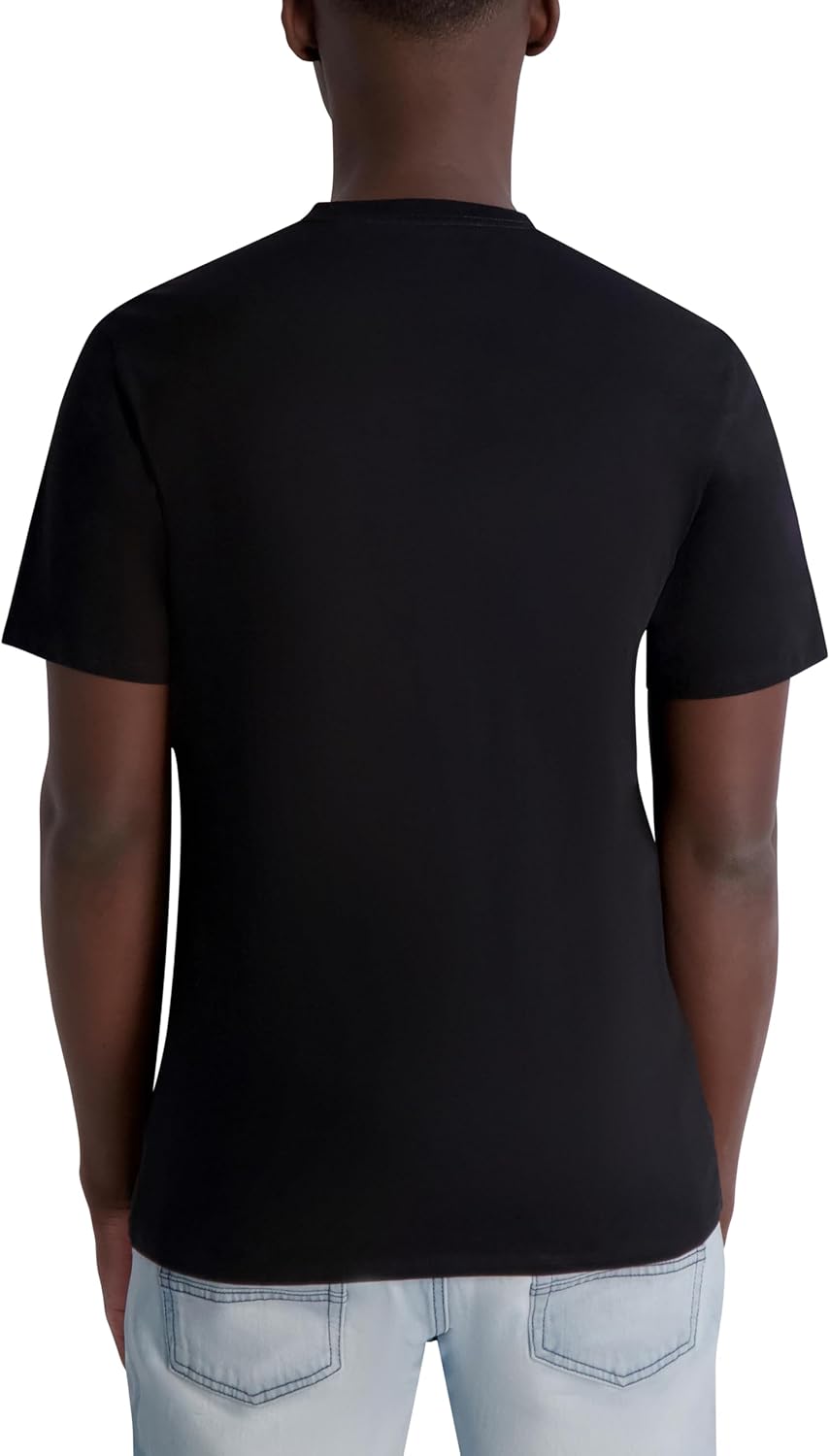Karl Lagerfeld Mens Short Sleeve Crewneck Faded Karl Graphic Design T-Shirt - Image 4