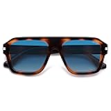 Retro Oversized Square Polarized Sunglasses for Women Men, Vintage Aviators Shades SJ2384